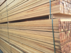 LAMBOURDE RABOTÉE BOIS EXOTIQUE RABOTÉ 42X70MM - LG 4.20M